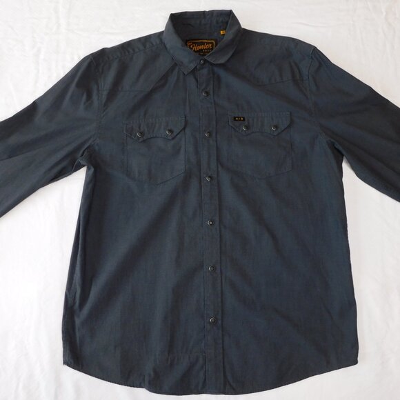 Howler Brothers Dark Gray Casual Button Down Shirt - Picture 3 of 14
